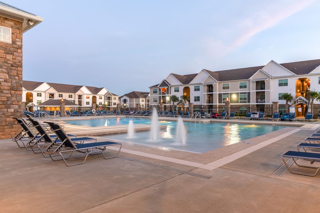 Sparkling Pool at Parkside Grand Apartments in Pensacola, FL