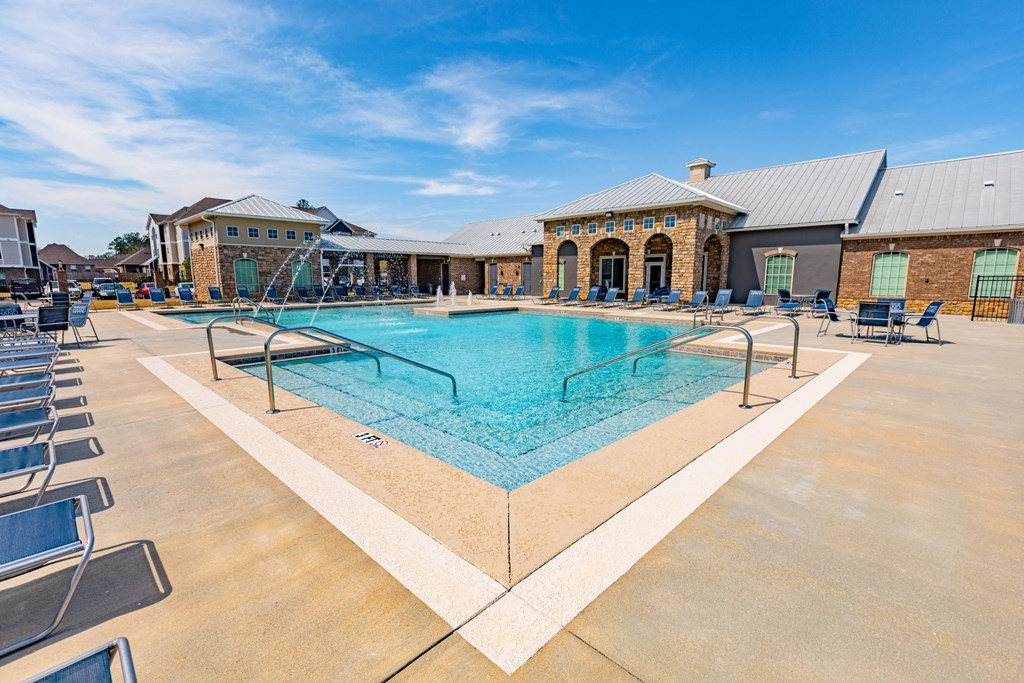Sparkling Pool at Parkside Grand Apartments in Pensacola, FL