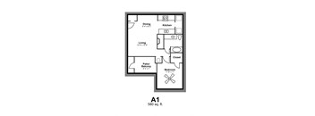Floor Plan A1 at Vista Crossing Apartments in San Antonio, TX