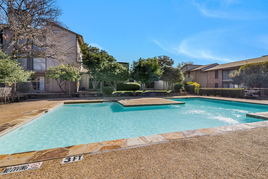 our apartments have a swimming pool and a house