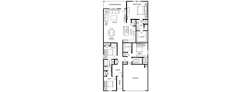 Poplar Floorplan - 4 Bedroom, 3 Bathroom, 1,912 Square Feet - at Beacon at Ashley River Landing in Summerville, SC