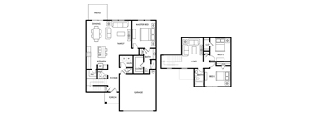 Hickory - 3 Bedroom 2.5 Bath 1,928 Sq. Ft. Floor Plan