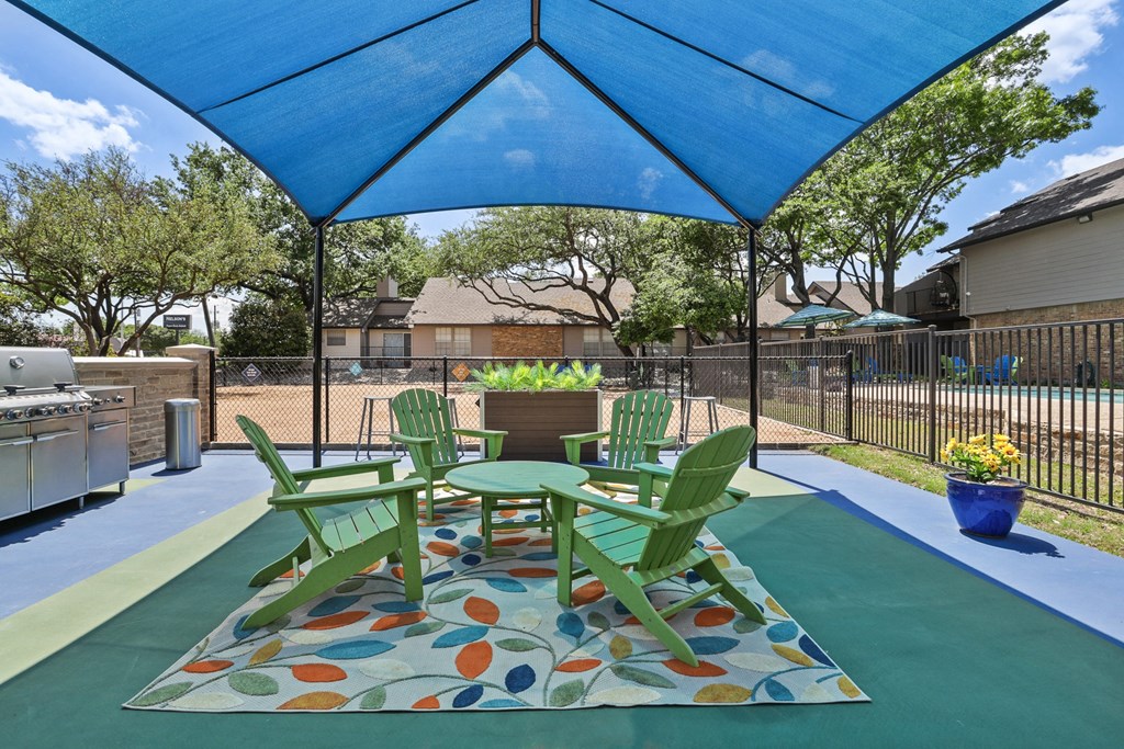 our apartments showcase a beautiful patio
