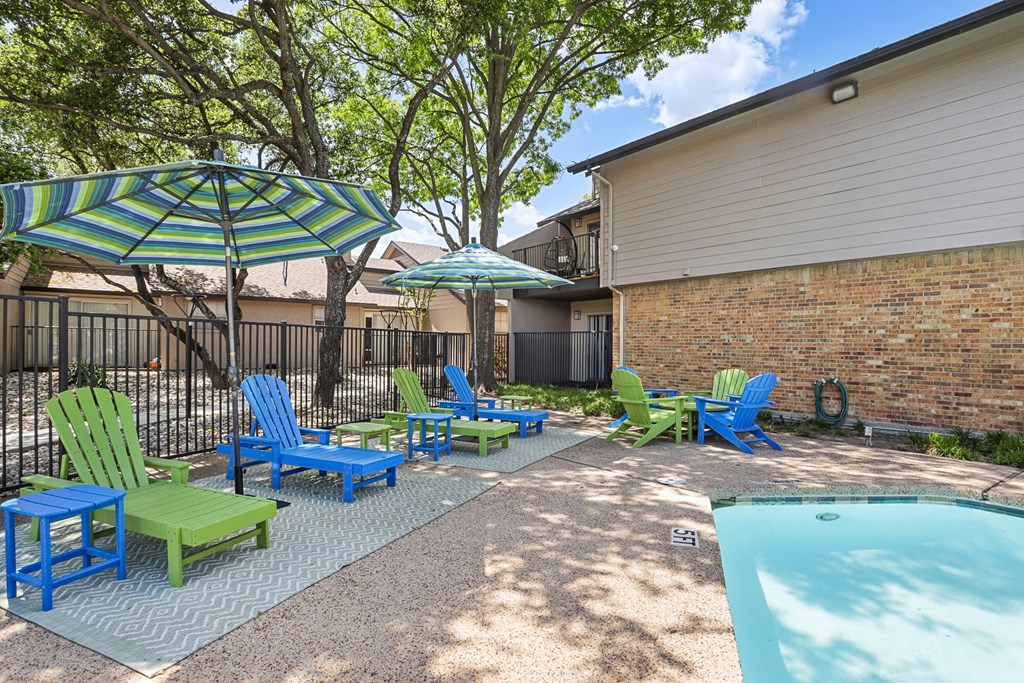 our apartments showcase a swimming pool