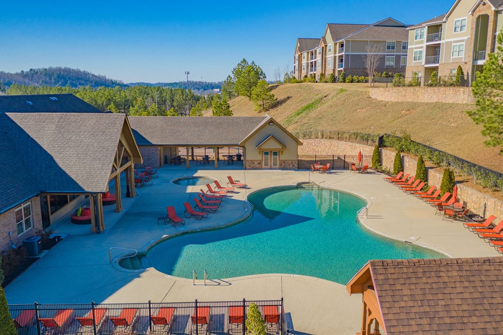 Pool Exterior | Reserve at Pelham | Luxury Apartments in Pelham, AL