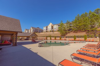 Pool Area  | Reserve at Pelham | Luxury Apartments in Pelham, AL - Photo Gallery 11