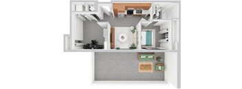 ST-1 | 555 sq ft | Alvorada on the Bay in North Miami Beach, FL