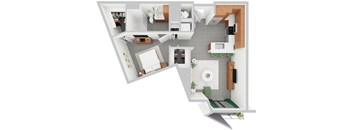 S4 | 650 - 661 sq ft | Alvorada on the Bay in Noth Miami Beach, FL