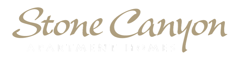 the logo for stone canyon apartment homes