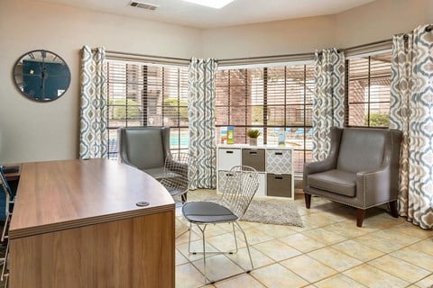 Leasing Office Seating Area at The Summit Apartments in Mesquite, Texas, TX