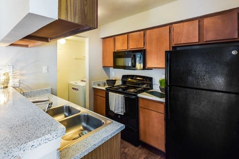 Model Kitchen at The Summit Apartments in Mesquite, Texas, TX