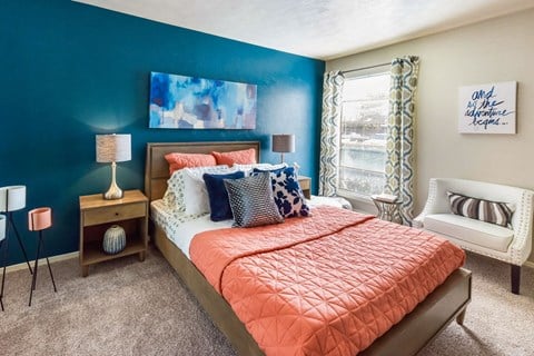 Bedroom  at The Summit Apartments in Mesquite, Texas, TX