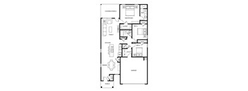 Sequoia - 3 Bedroom, 2 Bathroom, 1,402 Square Feet - Sequoia Floorplan at Beacon at Ashley River Landing in Summerville, SC