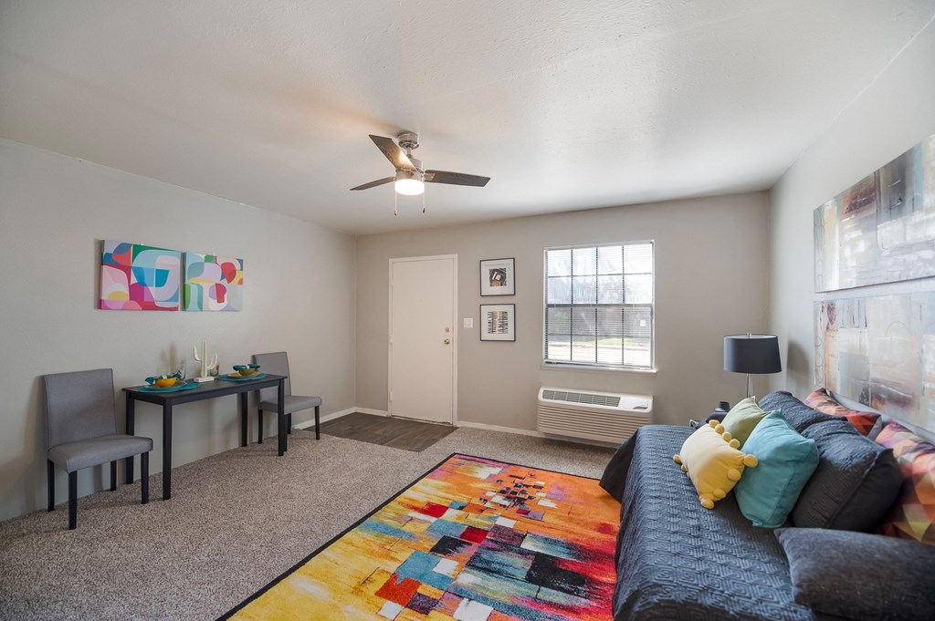 Model Studio Living Room 2 at Orleans Square in Shreveport, LA