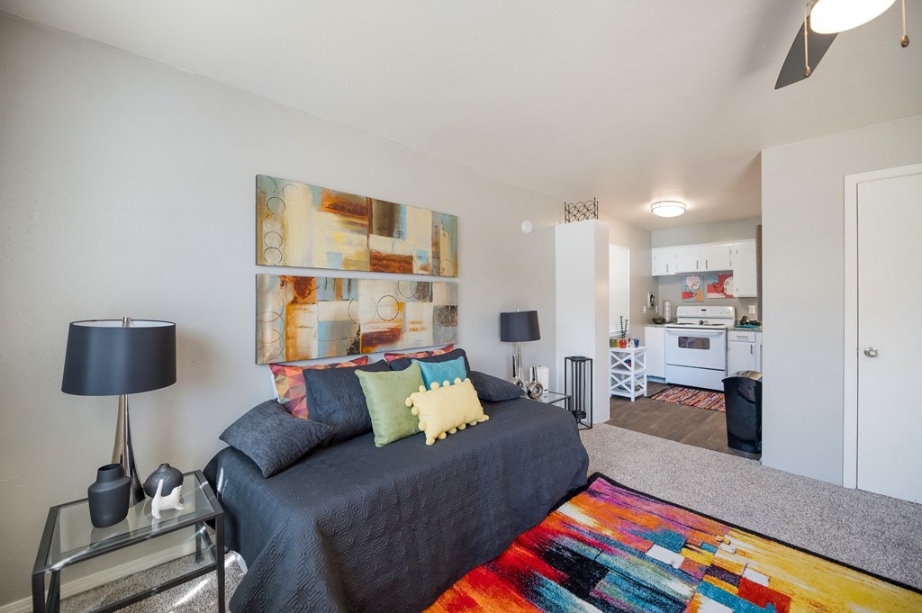 Model Studio Living Room 3 at Orleans Square in Shreveport, LA