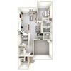 Moonbeam 3D Floor Plan| The Enclave at Meridian | Homes in San Antonio, TX