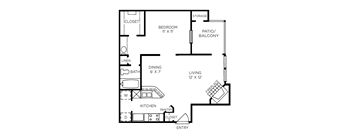 Tahoe Floor Plan at The Players Club of Brentwood Apartments in Nashville, Tennessee