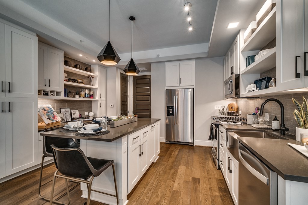 Well Equipped Eat-In Kitchen at The Hamilton, Texas