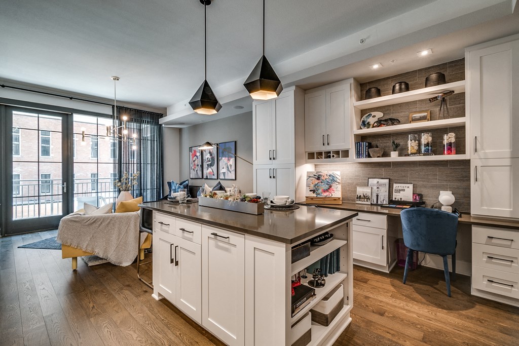 Renovated Kitchen at The Hamilton, Dallas