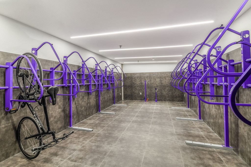 Bike Storage Area at The Hamilton at The Epic in Deep Ellum, Dallas, Texas, TX