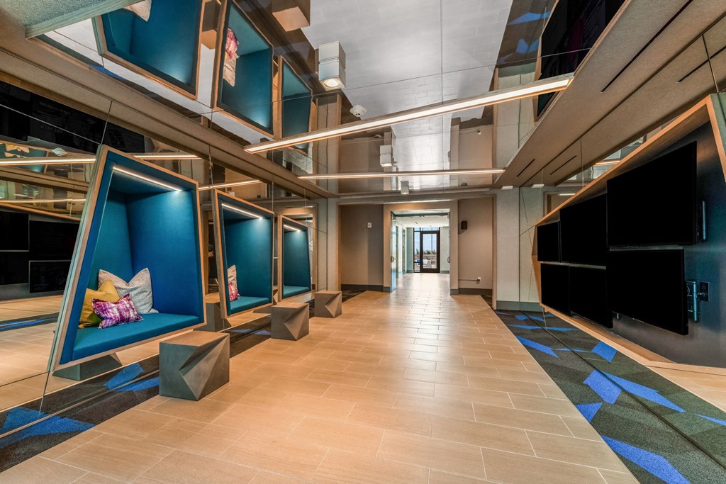 Media Tunnel at The Hamilton at The Epic in Deep Ellum, Dallas, Texas, TX