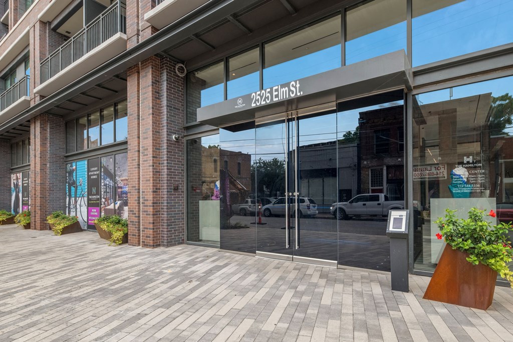 Leasing Office Entrance at The Hamilton at The Epic in Deep Ellum, Dallas, Texas, TX