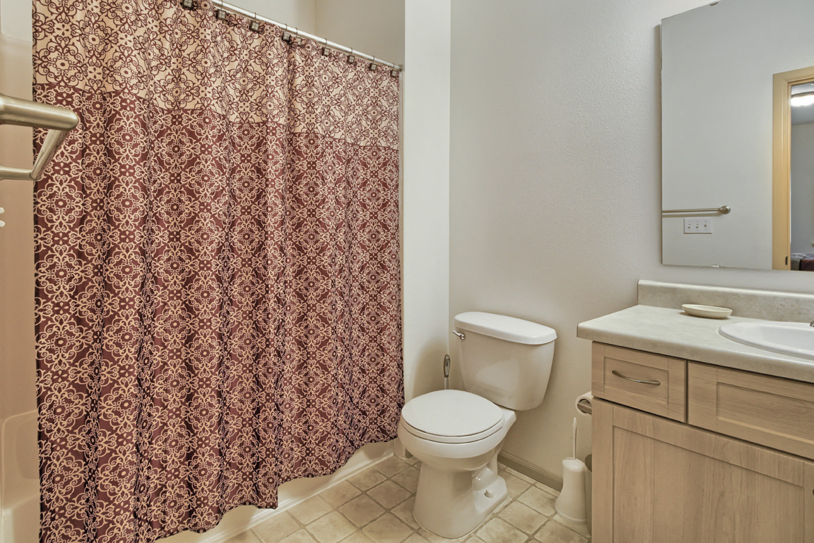 Master Bathroom at The Madison Apartments in Olympia, Washington, WA