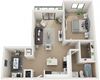1 Bed 1 Bath Eighty7 Floor Plan 1 Bed 1 Bath Eighty7 Floor Plan at Twenty2 West, West Miami, 33155