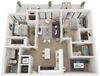 2 Bed 2 Bath Thirty3 Floor Plan 2 Bed 2 Bath Thirty3 Floor Plan at Twenty2 West, West Miami, 33155