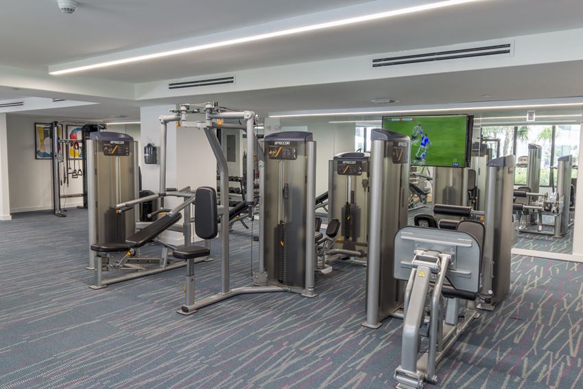 Weight Room Weight Room at Twenty2 West, West Miami, FL