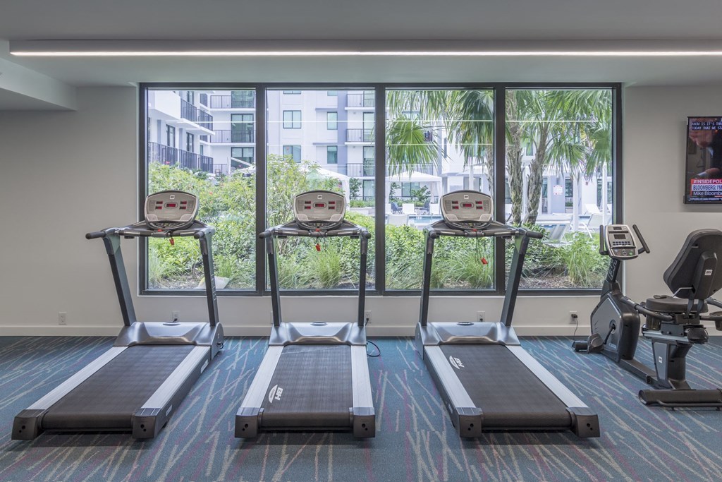 Treadmills In Gym at Twenty2 West, West Miami, FL, 33155