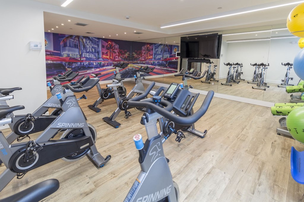 Cycle Area at Twenty2 West, Florida, 33155