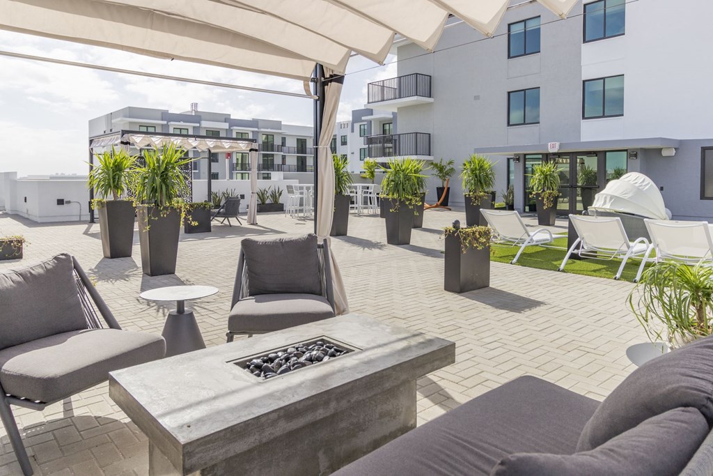 Outdoor Patio at Twenty2 West, West Miami, FL, 33155