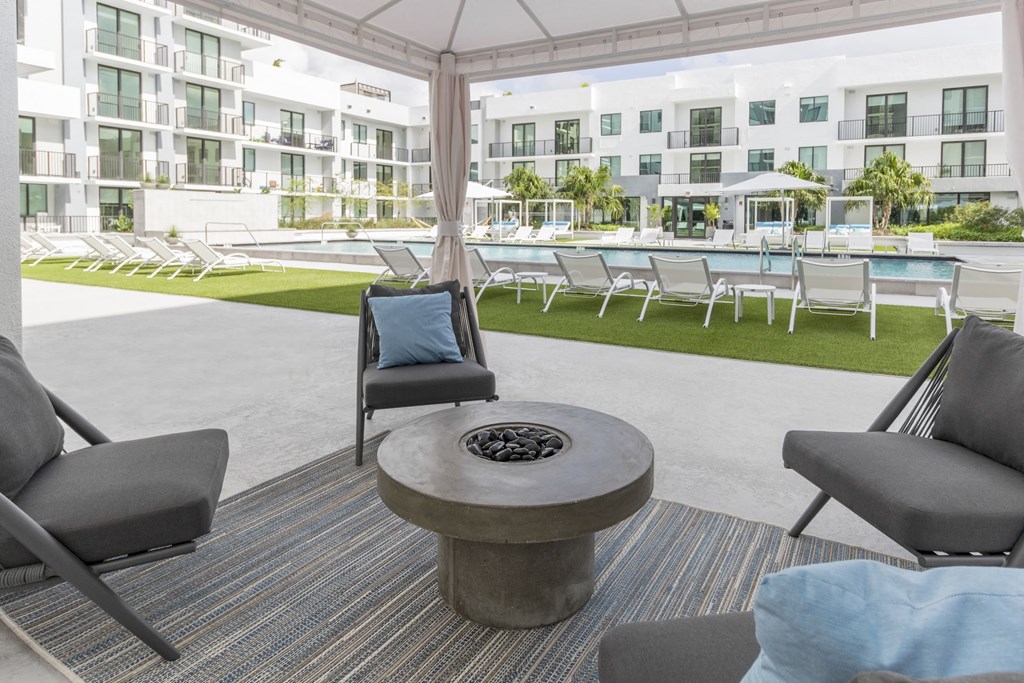 Pool Lounging  at Twenty2 West, Florida, 33155