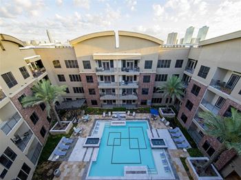 Aerial Pool View at Allusion at West University, Houston, TX