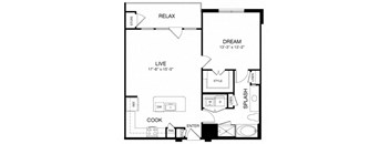 Allusion at West University A12 Floor Plan, Houston, TX