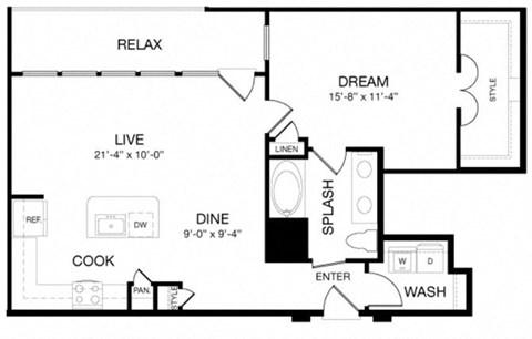 Allusion at West University A13 Floor Plan, Houston, TX