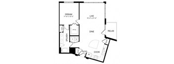 Allusion at West University A14 Floor Plan, Houston, TX