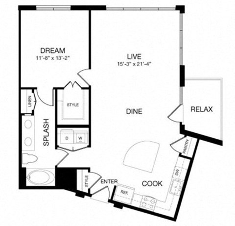 Allusion at West University A14 Floor Plan, Houston, TX