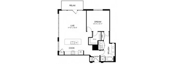 Allusion at West University A17 Floor Plan, Houston, TX