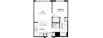 Allusion at West University A2 Floor Plan, Houston, TX