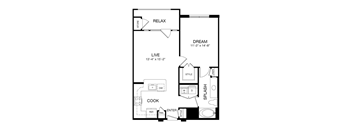Allusion at West University A5 Floor Plan, Houston, TX