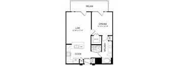 Allusion at West University A6 Floor Plan, Houston, TX