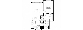 Allusion at West University A7 Floor Plan, Houston, TX