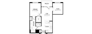 Allusion at West University A8 Floor Plan, Houston, TX