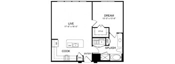 Allusion at West University A9 Floor Plan, Houston, TX