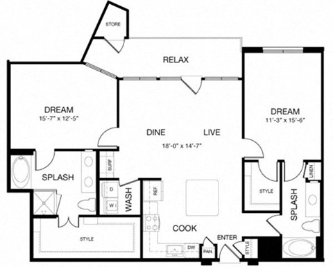 Allusion at West University B10 Floor Plan, Houston, TX