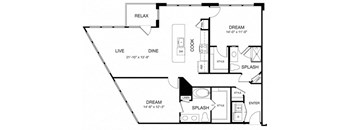 Allusion at West University B11 Floor Plan, Houston, TX