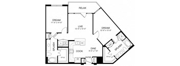 Allusion at West University B3 Floor Plan, Houston, TX