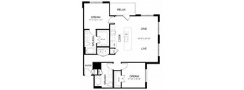 Allusion at West University B4 Floor Plan, Houston, TX